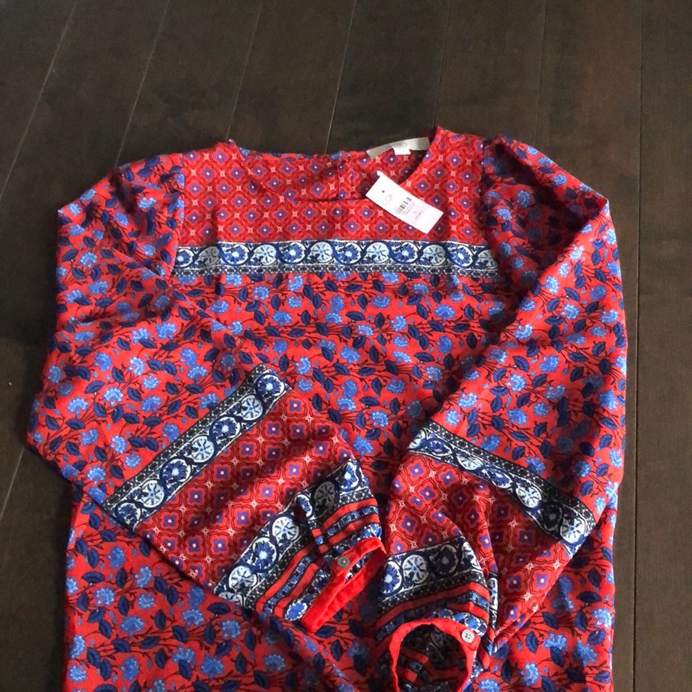 COPY - Maternity long sleeve cherry 🍒 red blouse